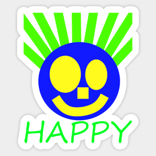 Happy Face Sticker